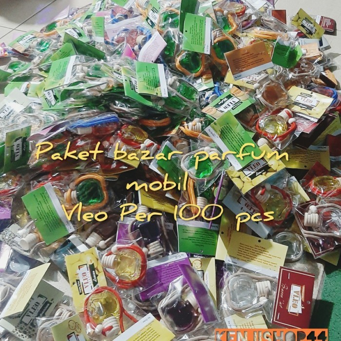 PAKET BAZAR PARFUM DAN PENGHARUM MOBIL VLEO SCENT PER 100 PCS
