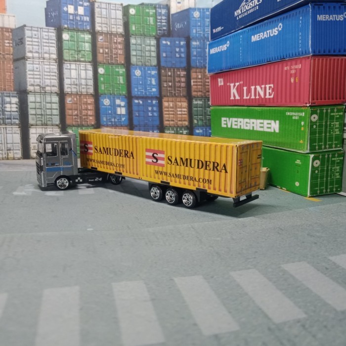 Diecast truck Container Samudera - Truk Kontainer