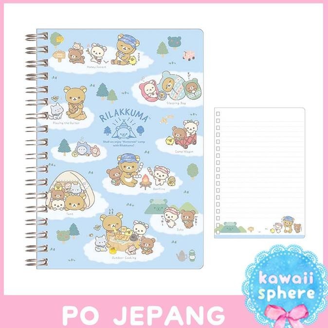 

NEW PROMO RILAKKUMA NOTEBOOK B6 (KOMOREBI CAMP B) | OFFICIAL RILAKKUMA PREORDER PACKING BAGUS