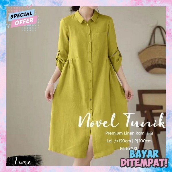 Tunik Wanita Terbaru 2024 Blouse Tunyk Fashion Muslim Tuniq Kekinian Model Terlaris Atasan Tunk Mode