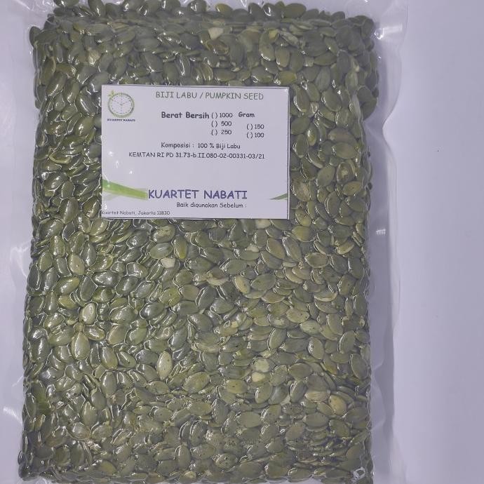 

1Kg Pumpkin Seeds VAKUM / Biji Labu Organik Mentah - Grade AAA L83S