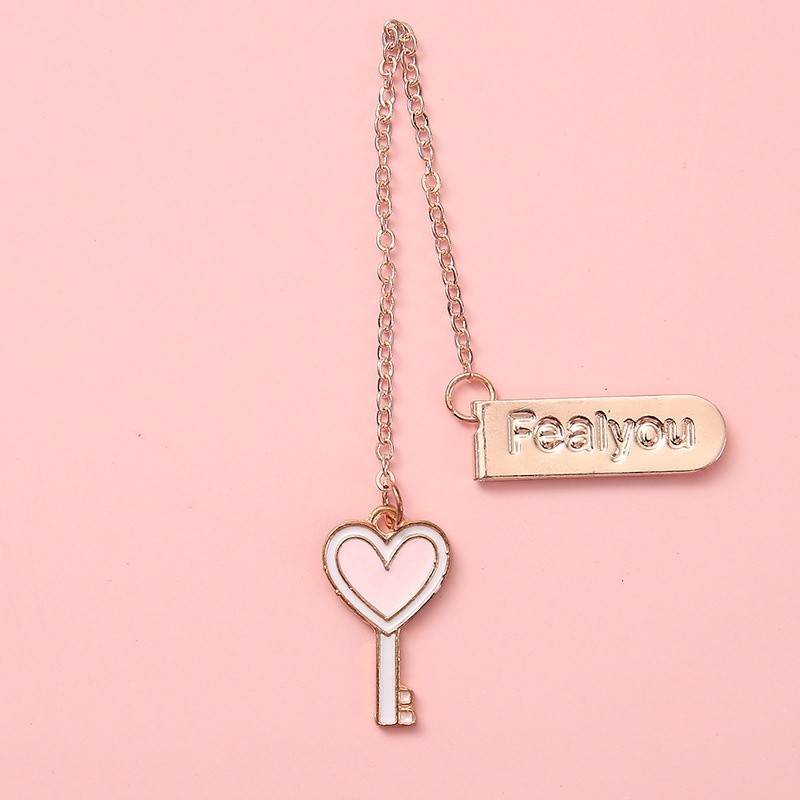 

MSBS Pembatas Buku Karakter Korean Ins Cartoon Metal Pendant Bookmark Paper Clip Besi Motif Kartun Penjepit Buku Dengan Liontin Bahan Metal