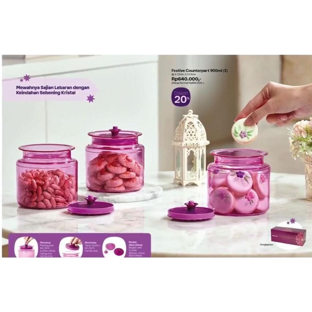 Murah PROMO Tupperware  Advanced Counterpart 3pcs // Counterpart 900ml 3pcs // Counterpart 900ml 2pc