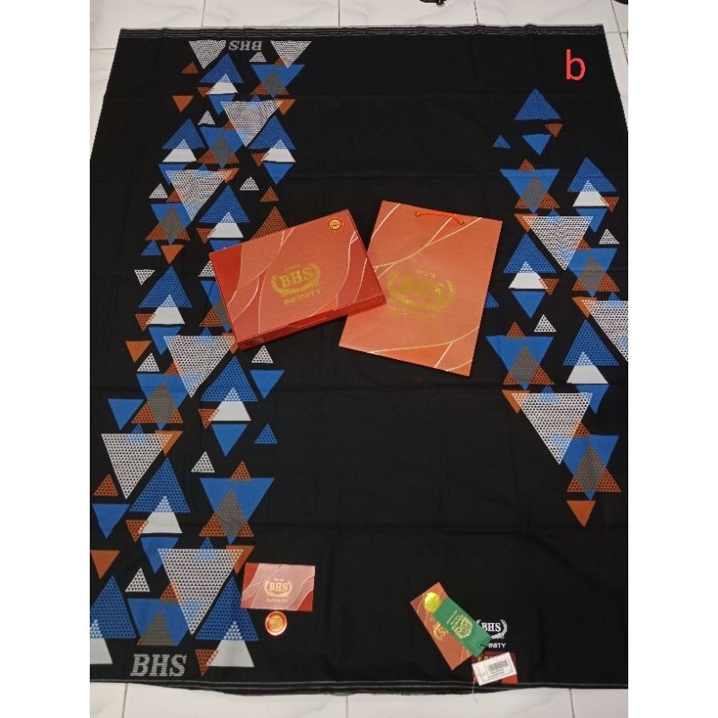 -akifabidOS- Sarung BHS infinity gold motif minimalis sarung dewasa BHS ORY 100% bukan riject bukan 