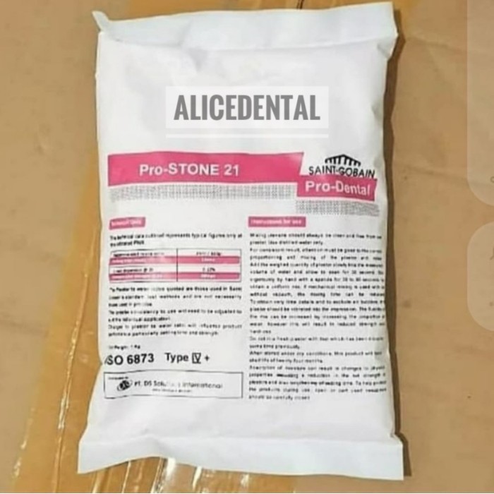 DENTAL STONE PINK MOLDANO GIPS GIPSUM GYPSUM PINK COR MODEL GIGI PALSU