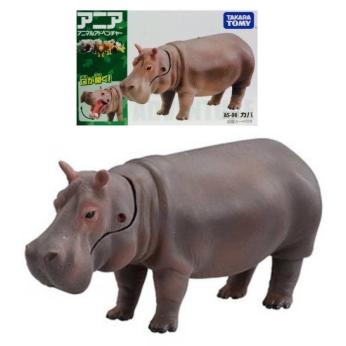 

AS-06 HIPPOPOTAMUS TAKARA TOMY ANIA MINIATUR ANIMAL HEWAN TOMICA