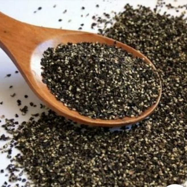

Lada Hitam Kasar 500gram / Black Pepper Crush / Lada Hitam Pecah TB
