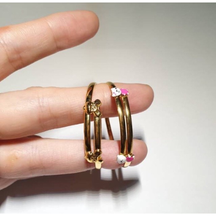 GELANG ANAK HELLO KITTY EMAS ASLI KADAR 700