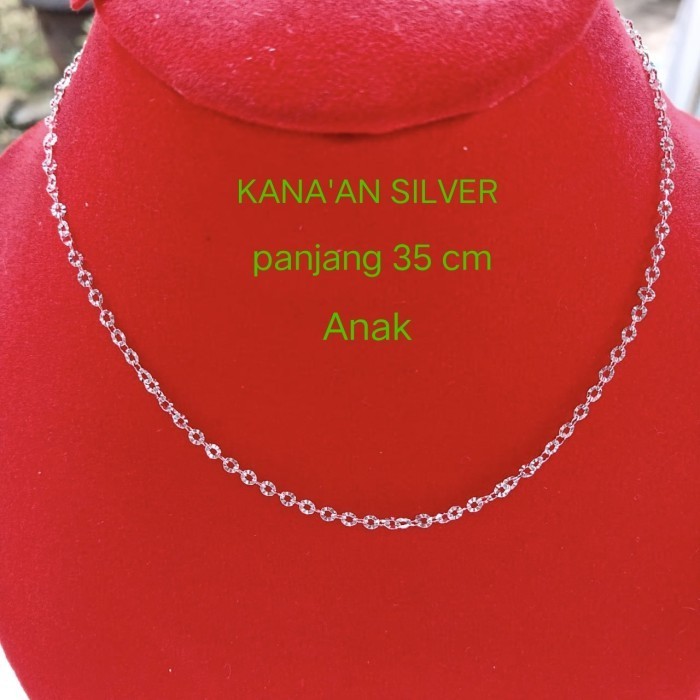 KALUNG PERAK ANAK RANTAI NORI UKIR PERAK ASLI 925 LAPIS EMAS PUTIH