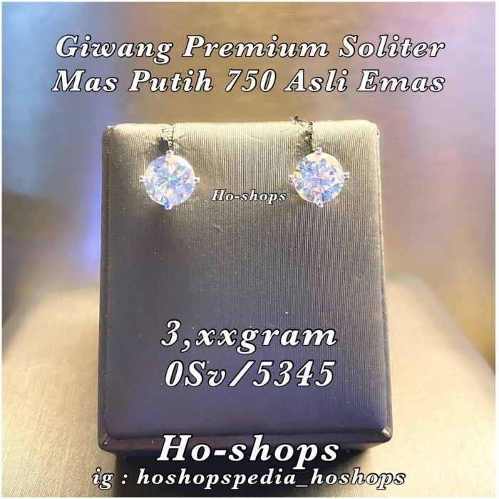 GIWANG SOLITER PREMIUM MAS PUTIH KADAR 750 ASLI EMAS