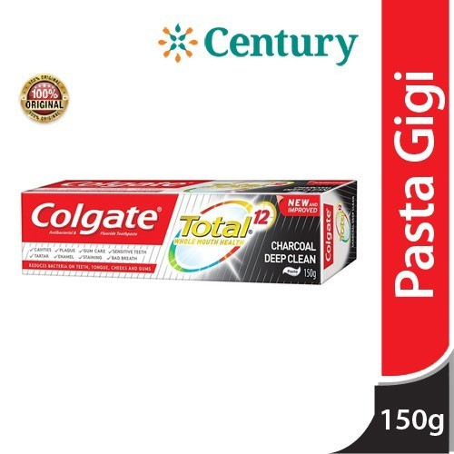 Colgate Total Charcoal Deep Clean Toothpaste 150gr