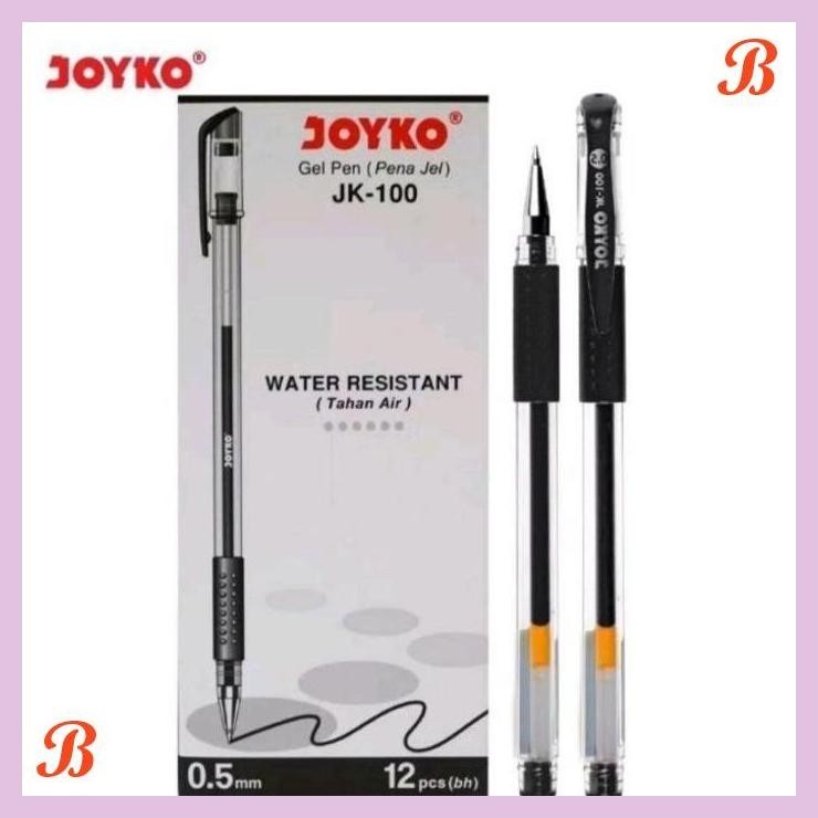 

| PGT | 1 PAK / 12 PCS PULPEN GEL PEN JOYKO JK-100 BALLPOINT PENA GROSIR