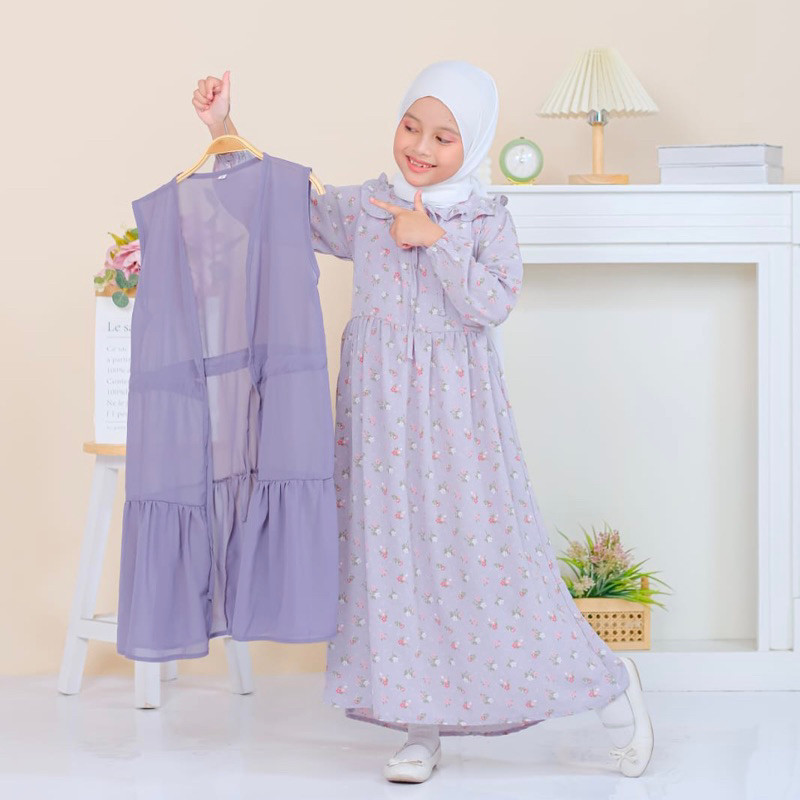 Gamis Anak Perempuan Terbaru 2024 Umur 12 Tahun 5 10 8 13 2 1 Pakaian Ngaji Santri Longdress Abaya D