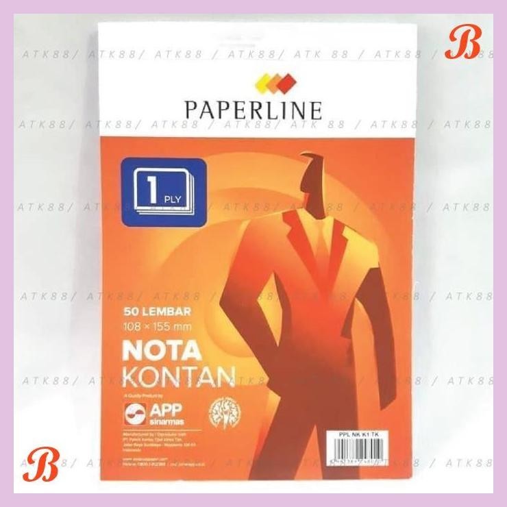 

| PGT | BUKU NOTA KONTAN KECIL PAPERLINE UKURAN K1 1PLY 1 RANGKAP 50