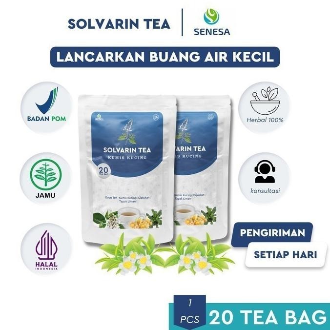 

Model Baru SOLVARIN TEA - Teh Kumis Kucing Herbal Penyakit Infeksi Saluran Kemih !!