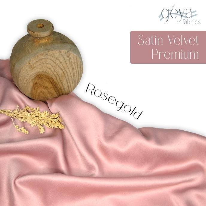 Model Baru 1 meter Kain Satin Velvet Bahan Dress Bridesmaid Hijab - SageGreen !!