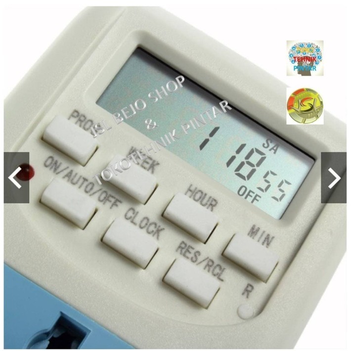 Elektronik Timer Listrik Digital / Stop Kontak Timer Digital 220 V