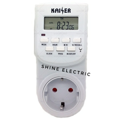 Stop Kontak Timer Listrik Digital Kingstar / Timer Digital