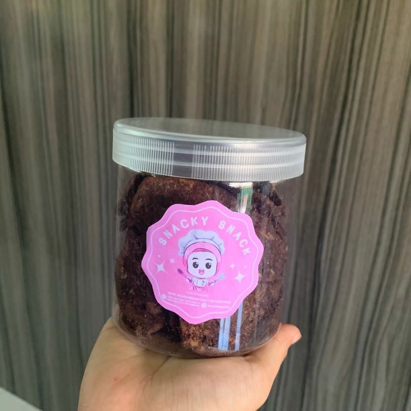 

snacky snack choco banana keripik pisang coklat 110 gram