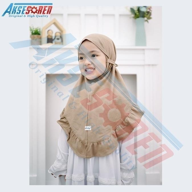 Krudung Instan Anak Premium / Jilbab Modern Hijab Bergo Anak Sekolah