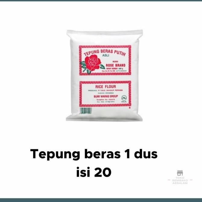 

Tepung Beras Rose Brand 500Gr 1 Dus Isi 24