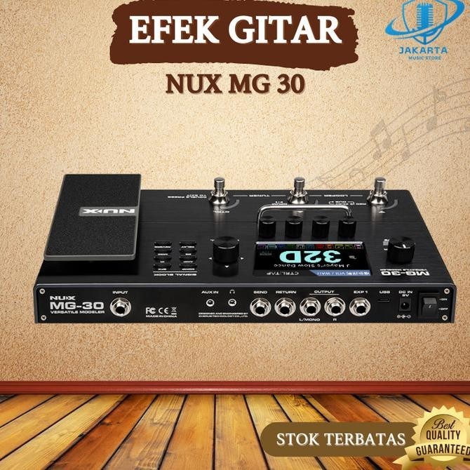 Efek Effect Effek Gitar Elektrik Guitar Listrik Nux Mg 30 Alat Musik