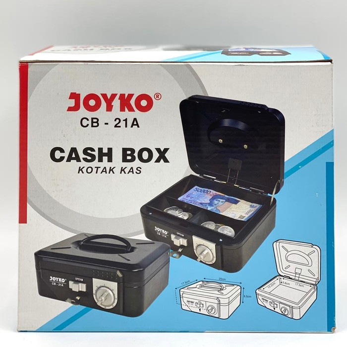 

TERBARU - Cash Box / Kotak Uang / Kotak Kas Joyko CB-21A