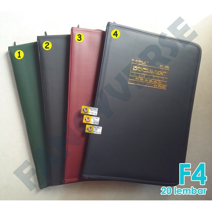 

TERMURAH - Document Keeper F4 Topla Kulit Resleting / Clear Holder Clear Book
