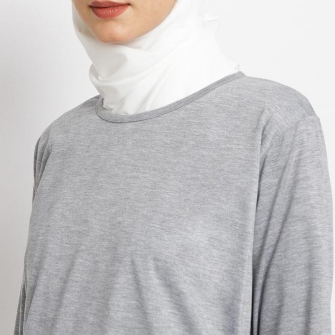 Hazimah Tunik Kaos Muslimah Polos Murah Katun