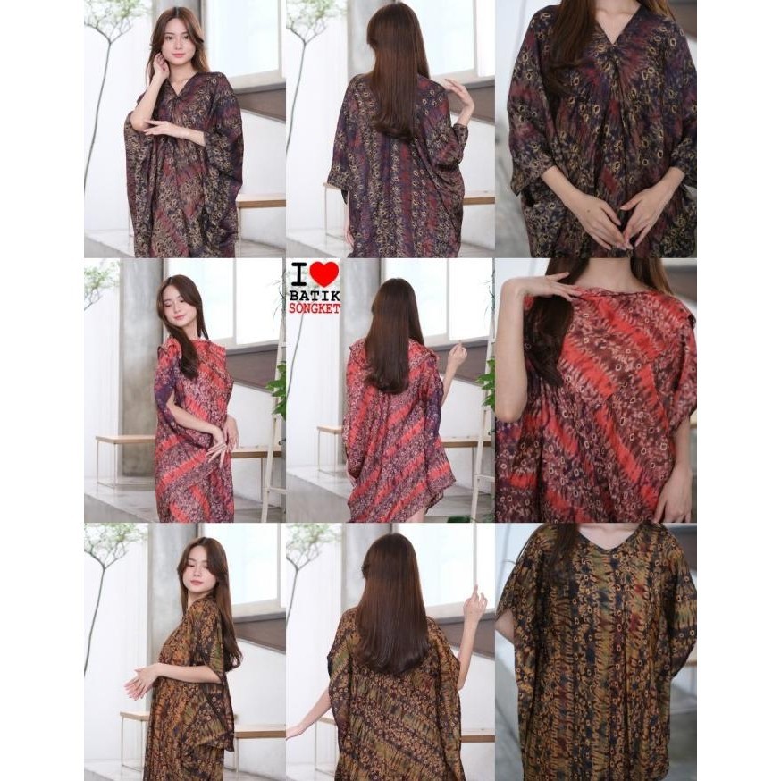Kaftan Jumputan Ori Batik Palembang Sasirangan Makassar Viscose Viskos