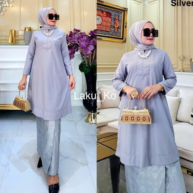 (Cod) Tunik Polos / Atasan Tunik // Tunik Toyobo // Baju Kurung // Tunik Malaysia // Tunik Busui //T
