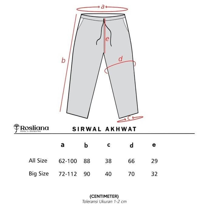 Sirwal Akhwat Rosliana - Sirwal Dalaman Gamis Akhwat Kaos Polos Rosal