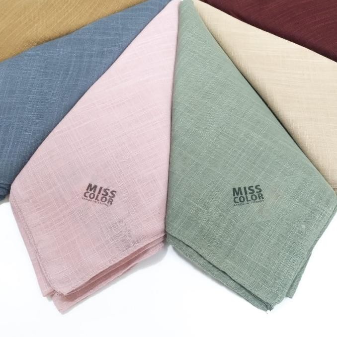 Basic Scarf Miss Color Voile Flam Hijab Polos - Hijab Size 100*100 Cm