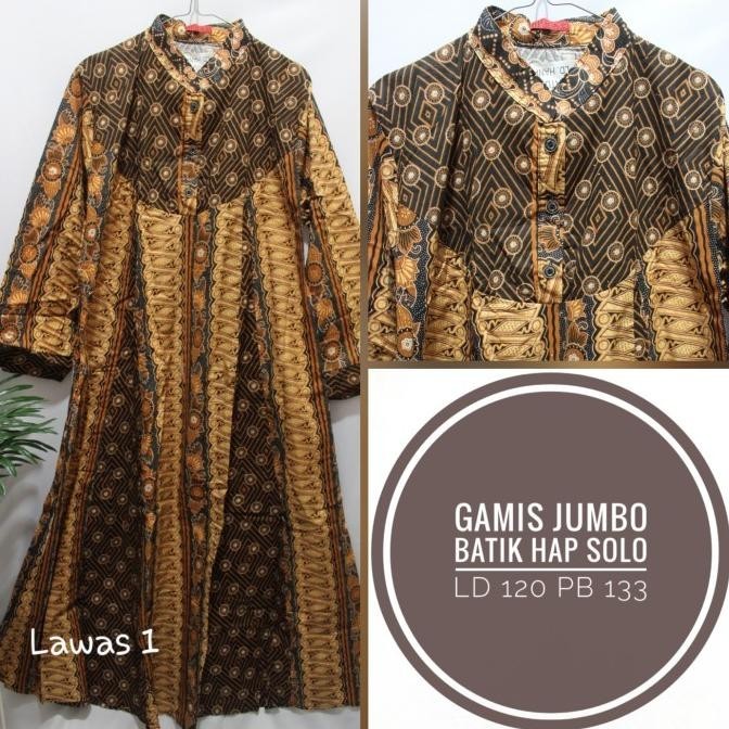 Gamis Batik Hap Solo Jumbo