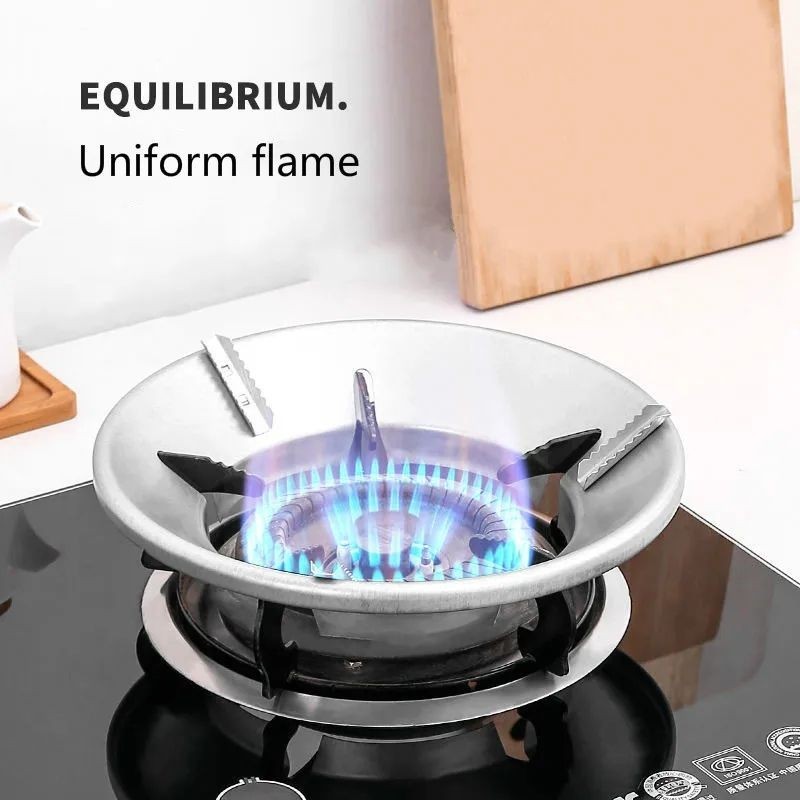 Fireproof Windshield Save Gas Cover Windproof Ring Anti-skidBracket Thicken Gas Stove Energy-saving 