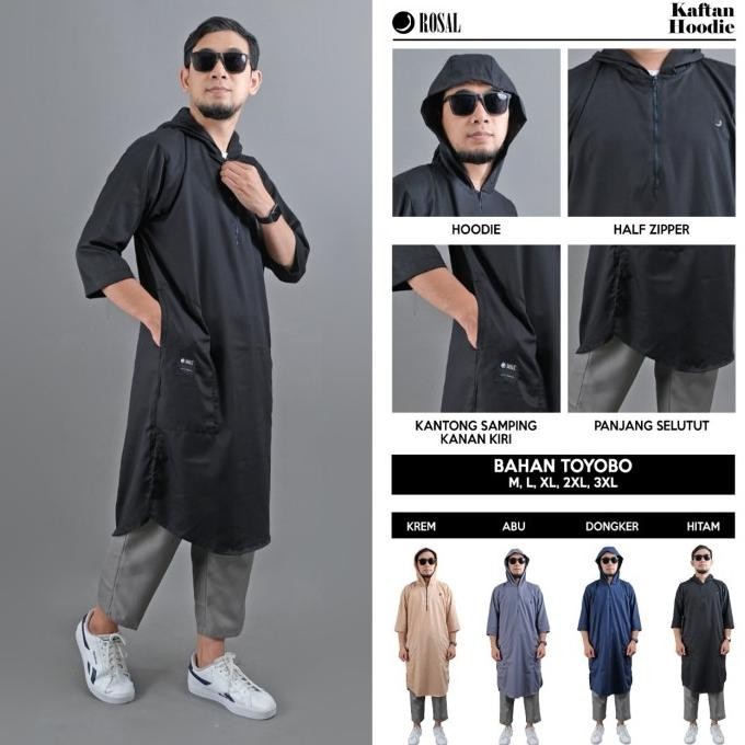 Baju Gamis Kurta Jumbo Bigsize Kaftan Hodie Brand Rosal