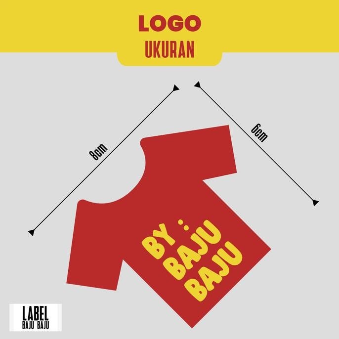

(300Pcs / 25 Lusin) Logo / Label Baju Custom Woven Murah Terjangkau
