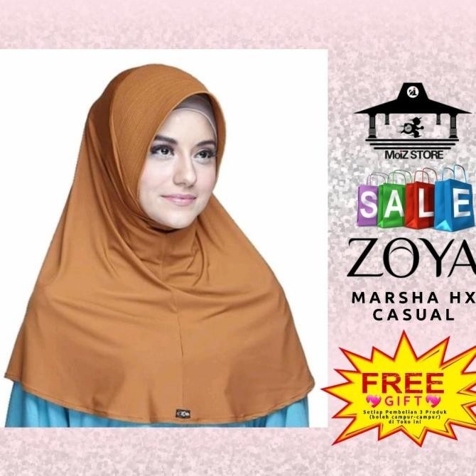 Zoya Jilbab Hijab Bergo Kerudung Instan Instant Marsha Hx Casual Zoya