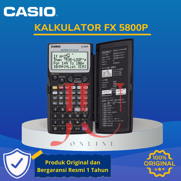 

Kalkulator Casio Fx-5800P - Scientific Calculator/Ilmiah/Sekolah