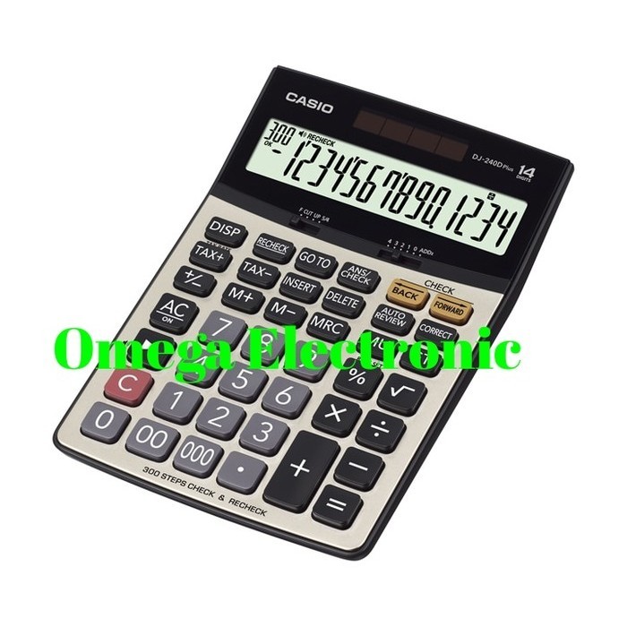 

Casio Calculator Dj-240D Plus - Kalkulator Meja Desktop Check Correct
