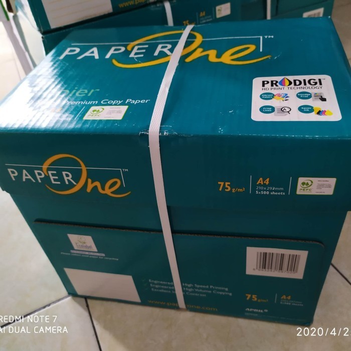 

Kertas A4.75 Gsm. Paper One