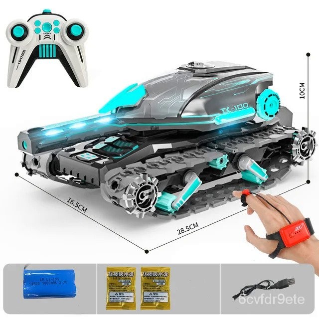 Mobil Tangki Rc 2.4G Mainan Mobil Kontrol Radio 4WD Mainan RC Tank Remote Control Bom Perang Pemukul