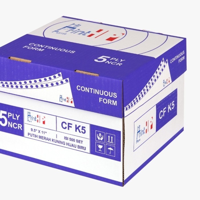 

Continuous Form 9.5X11 5 Ply Ncr (Isi 500 Sheets)
