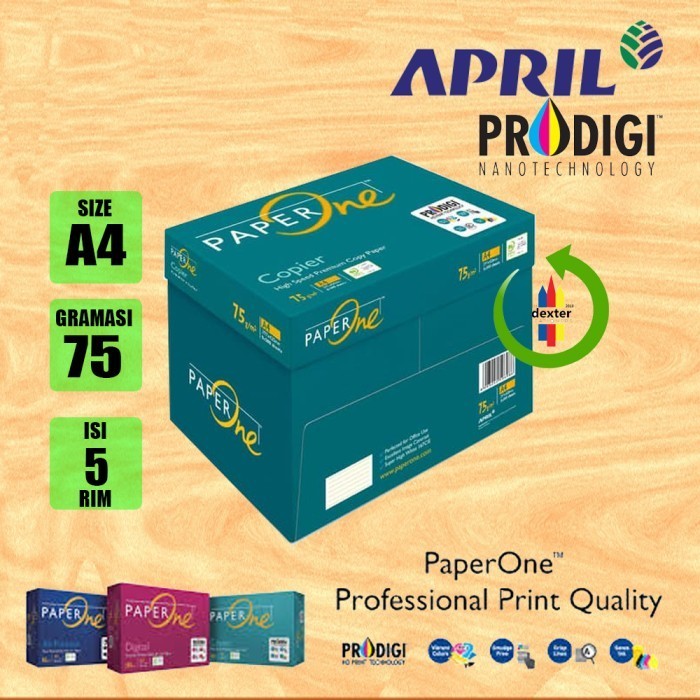 

5 Rim/ 1 Karton Kertas A4 75 Gr Paperone Kertas Hvs Bmo Copy Paper