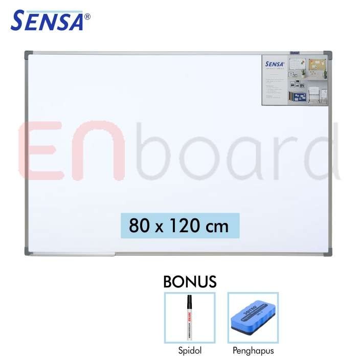 

Papan Tulis Whiteboard Gantung Single Face Sensa 80 X 120 Cm