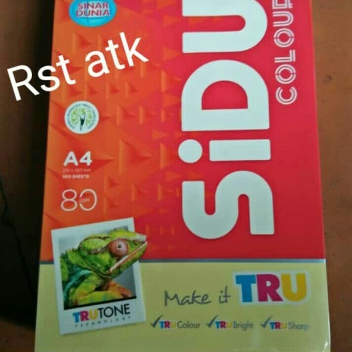 

Kertas Warna It 160 Yellow Sidu A4 80Gsm