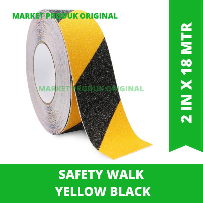 

Safety Walk Anti Slipt Km Yellow / Black Size 2 In X 18.2 Mtr