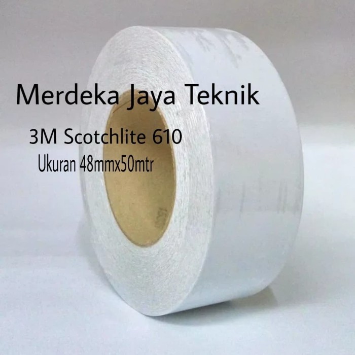 

3M 610 Scotchlite Reflective 610 White Ukuran 2" Inchi Lakban Nyalah