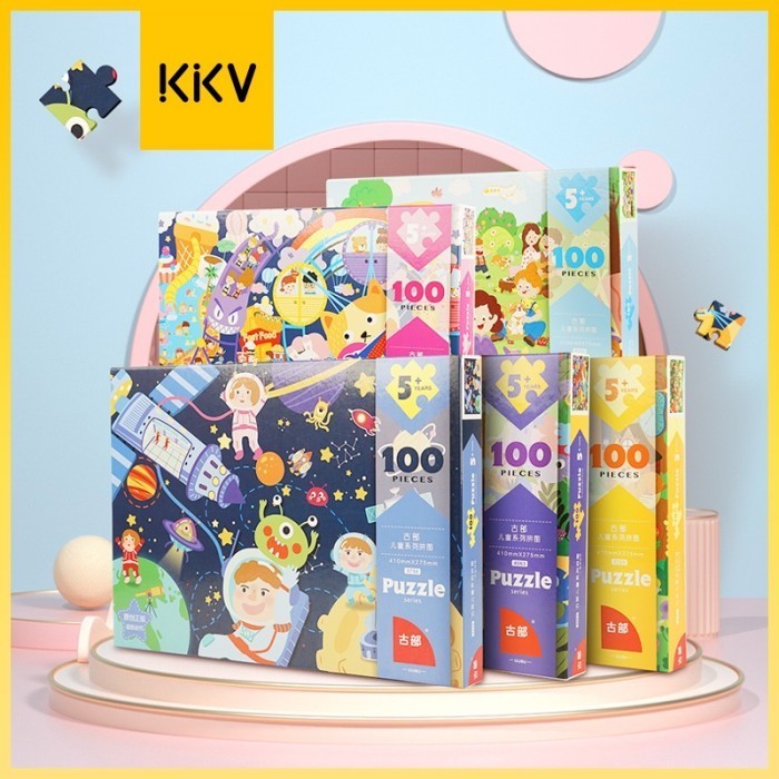 Kkv - Mainan Puzzle 100 Pcs Berbagai Tema Untuk Kreatifitas Anak