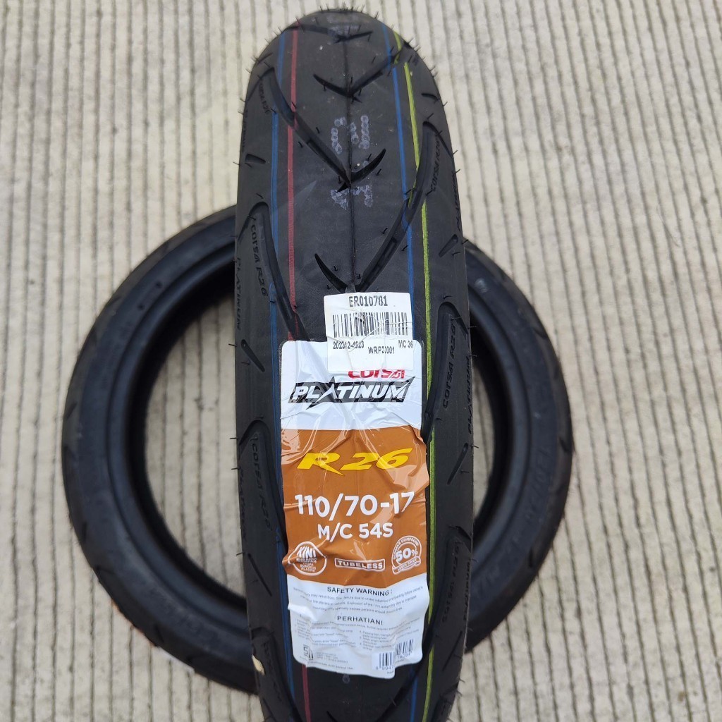 JAGAT Ban motor sport Corsa R26 110 70 17 Platinum tubeless